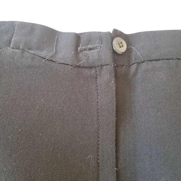 Vintage Handmade Black Pencil Skirt Midi 33 Inch Length Lined Wool Fitted - Picture 4 of 11